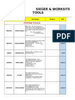 Sieger & Worksite Tools Product Catalog