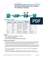 8.1.4.8 Lab Designing and Implementing Subnetted IPv4 Addressing Scheme PDF