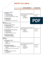 General Chemistry Syllabus PDF