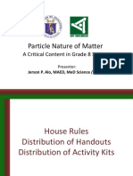 Particle Nature of Matter