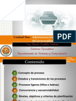 U2 Administración de Procesos y Del Procesador PDF