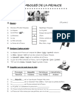 Worksheet 1 - Les Symboles de La France PDF