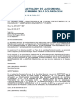 Ley Organica para La Reactivacion de La Economia Fortalecimiento de La Dolarizacion y Modernizacion de La Gestion Financiera PDF