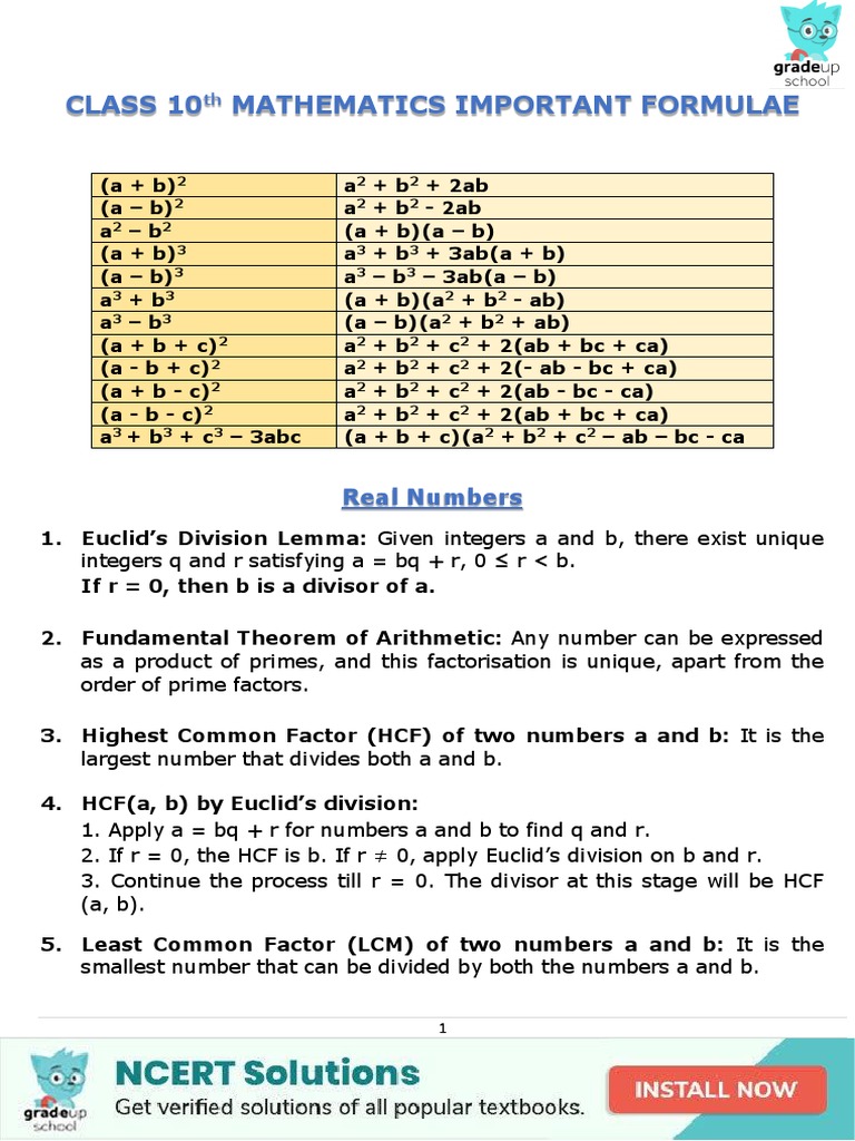 Mathematics Formula Book Pdf 39 Pdf Pdf Trigonometric Functions Quadratic Equation