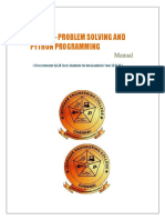 Ge8161 - Problem Solving and Python Programming: Manual