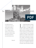 La Ciudad Universitaria de La UNAM, Patrimonio Vivo de La Modernidad PDF