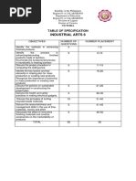 Industrial Arts 6 - Test