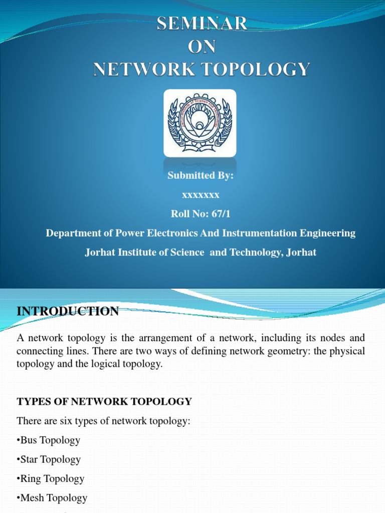 A Seminar On Network Topology Pdf Network Topology Computer Network