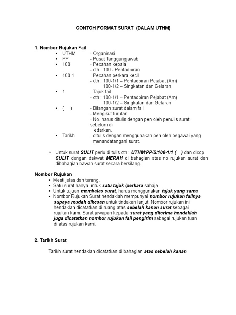 Format Surat Menyurat Dlm