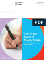 Cambridge Guide To Making Entries March Series PDF