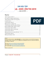 500 CÂU HỎI HAY - LẠ - KHÓ 2019 (GIẢI CHI TIẾT) PDF