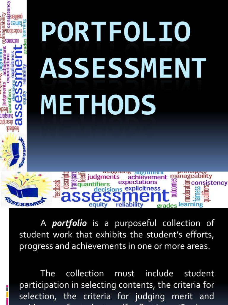 Portfolio Assessment Methods | PDF | Educational Assessment | Curriculum
