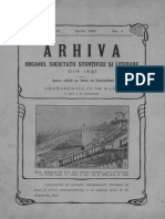 Arhiva Societăţii Ştiinţifice şi Literare din Iaşi, 16, nr. 04, aprilie 1905 