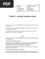 TUGAS 2 - Metode Penelitian Sosial