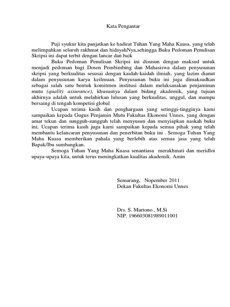 Pedoman Penulisan Skripsi Fe Unnes Pdf