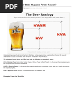 What's Common For Beer Mug and Power Factor?