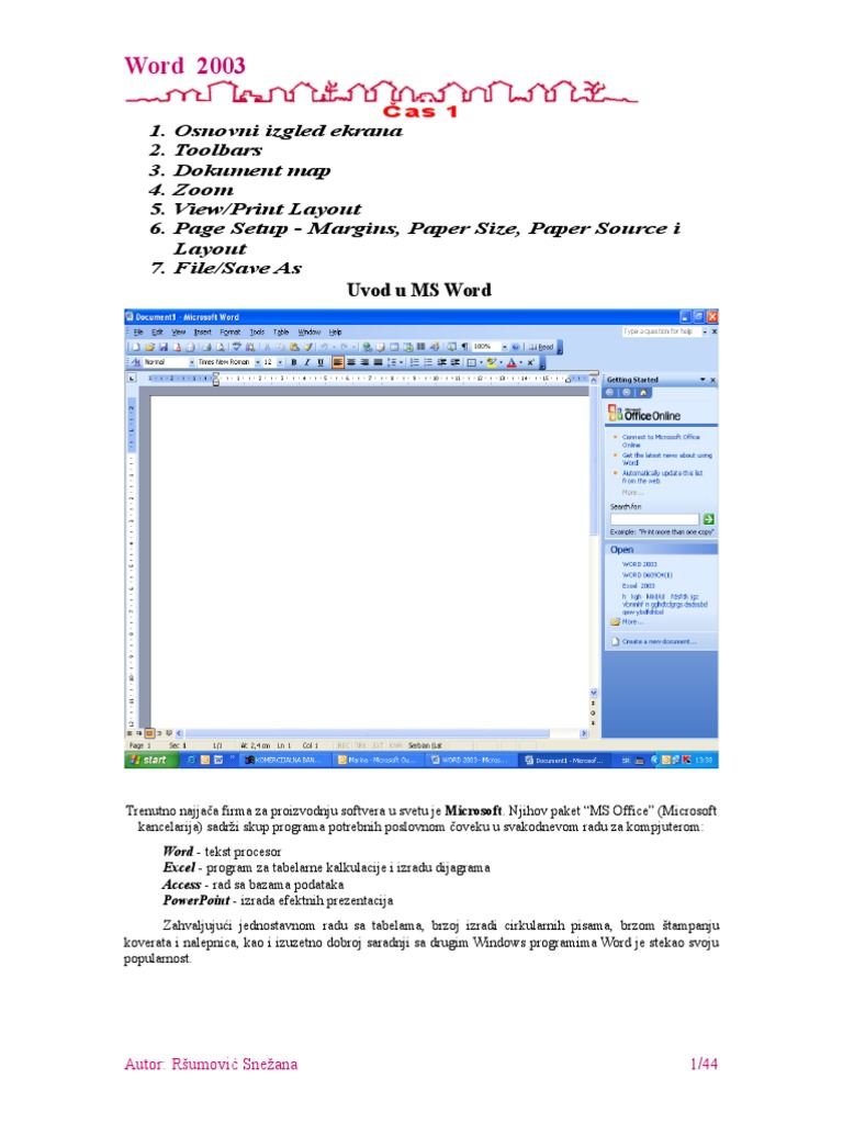 Word 2003 | PDF