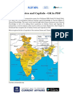 Indian States and Capitals - GK in PDF