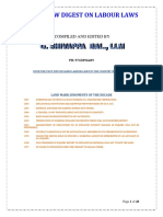 Case Law Digest On Labour Laws: Compiled and Edited by