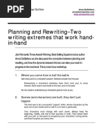 Planning and Rewriting - Two Writing Extremes That Work Hand-In-Hand