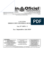 Ley #1870-I - Ley Impositiva 2019 - ANEXOS - Alícuotas PDF