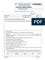 Portsaid Tunnels Project: Permit For Excavations