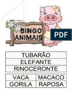 Animal - Bingo PDF