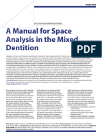 RCSI Dentistry PG 118 125 A Manual For Space Analysis in The Mixed Dentition