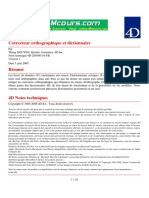 Cours 4d Correcteur Orthographique Et Dictionnaire