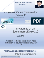 Sesión3.Programación en Econometric. Eviews10