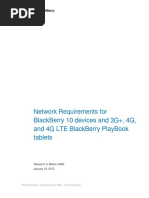 Network Requirements For BlackBerry 10 and 3G+ 4G and 4G LTE BlackBerry ...