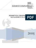 Property Management Residential Managment Plan 2010