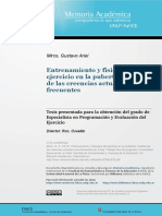 Entrenamiento y Fisiología Del Ejercicio en La Pubertad. Análisis de Las Creencias Actuales Mas Frecuentes