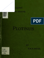 G.R.S. Mead - Plotinus - the Theosophy of the Greeks - 1895