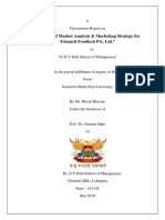 A Study of Market Analysis & Marketing Strategy For: Trimurti Foodtech Pvt. Ltd.