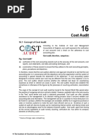 16.1 Concept of Cost Audit