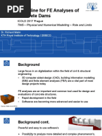 Guideline For FE Analyses of Concrete Dams: ICOLD 2017 Prague