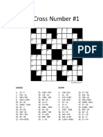 Cross Number Puzzles