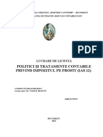 Licenta FBC Impozit Pe Profit 3 Capitole PDF