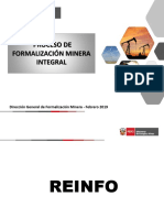 Proceso de Formalización Minera Integral