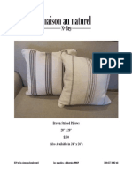 Brown Striped Pillows