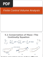 Finite Control Volume Analysis