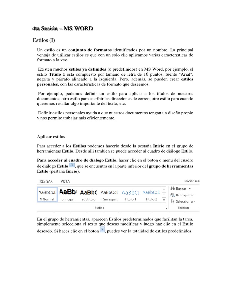 Manual Ms Word Avanzado - Sesion 4 | PDF | Documento | Point and Click