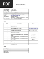 Functional Test Case: Header