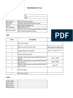 Functional Test Case: Header