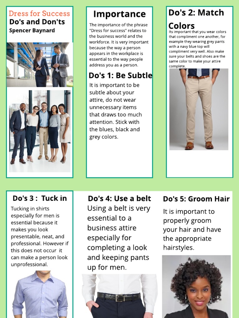 Dress for Success: Attire Guidelines | PDF | Dress Codes