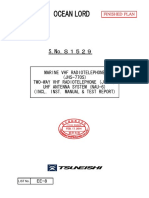 Marine VHF Radiotelephone (JHS-770S) Two-Way VHF Radiotelephone (Jhs-7) Uhf Antenna System (Nau-6) (Incl. Inst. Manual & Test Report)