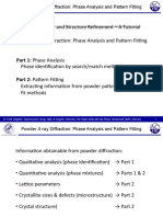 Powder XRD Phase Analysis and Pattern Fitting Tutorial