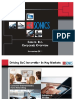 Sonics, Inc. Company Overview