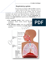 Respiratory System: A) The Conducting Portion, Which Consists of The Nasal Cavities